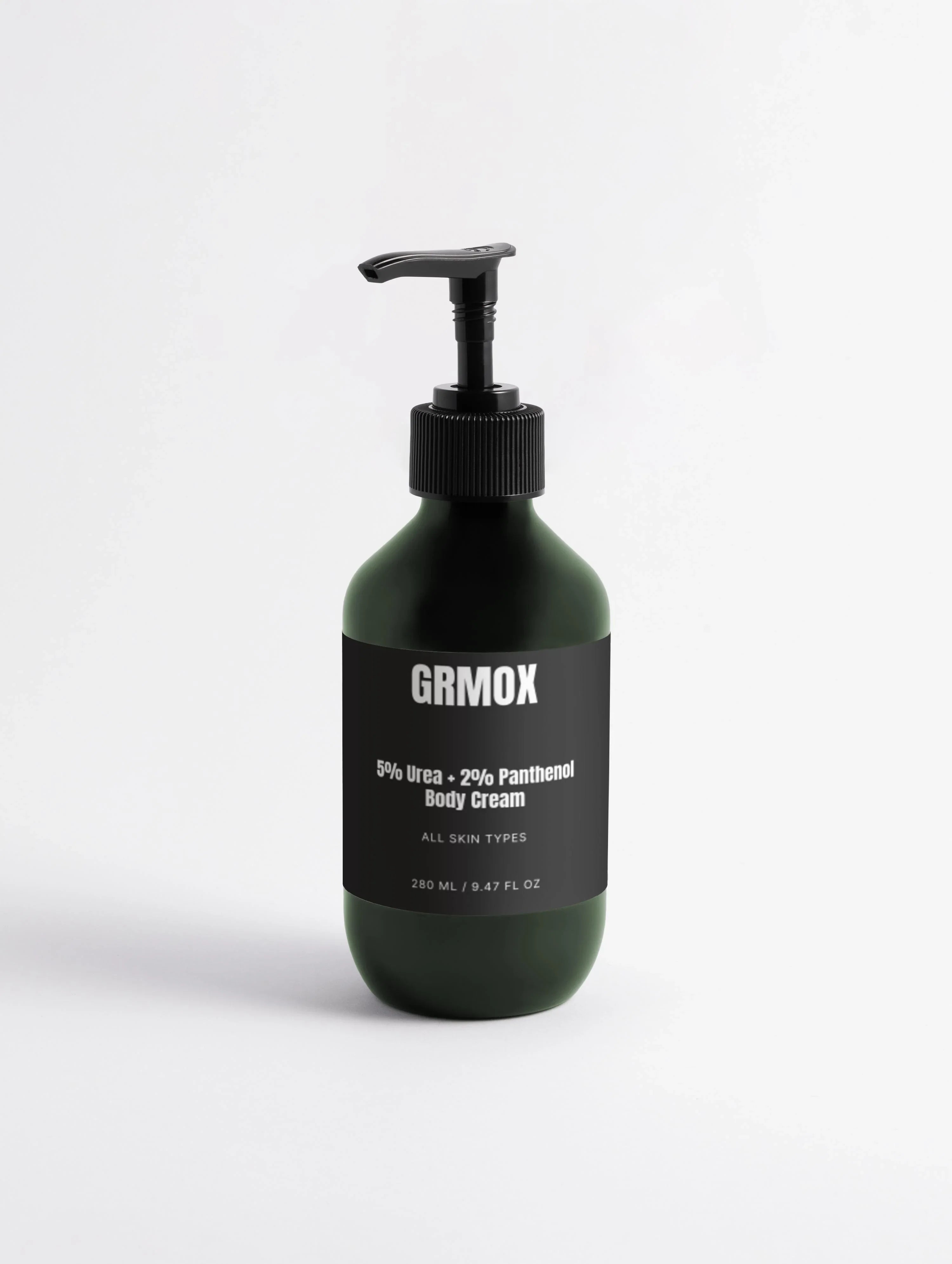 GRMOX 5% Urea + 2% Panthenol Body Cream for all skin types, 280ml pump bottle