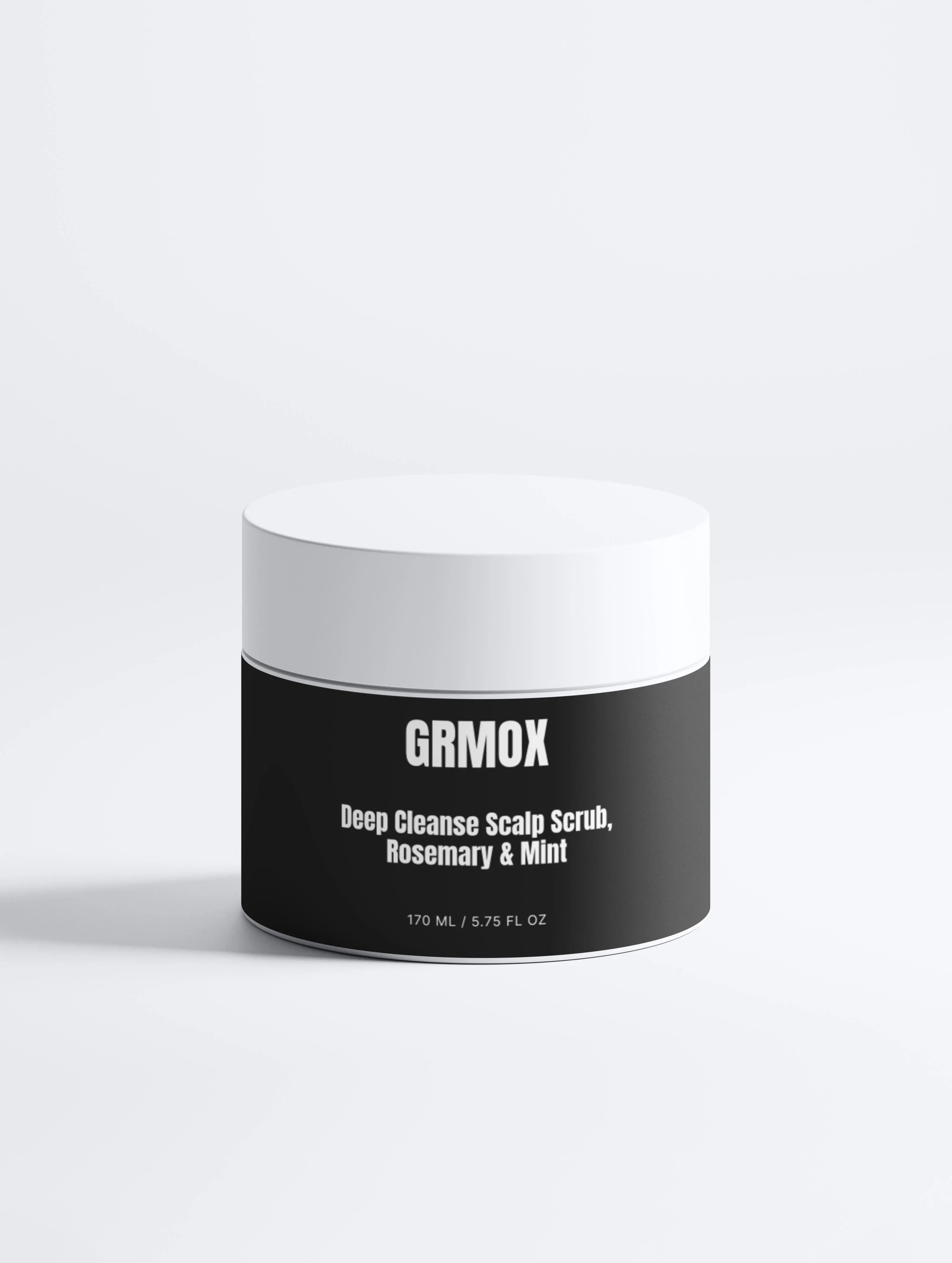 GRMOX Deep Cleanse Scalp Scrub with Rosemary & Mint, 170ml jar for scalp care and hair health