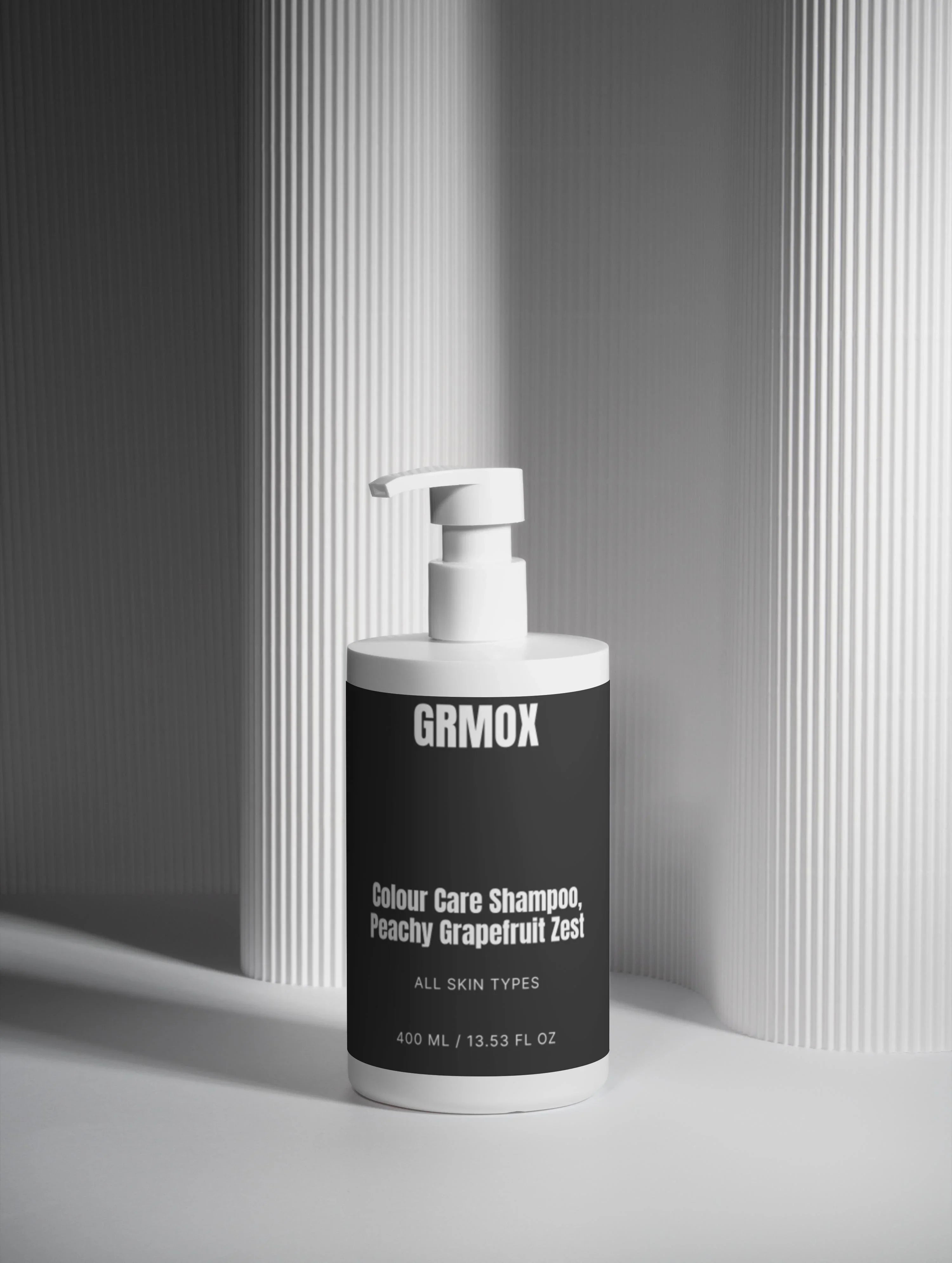 GRMOX Colour Care Shampoo, Peachy Grapefruit Zest for all skin types, 400ml pump bottle