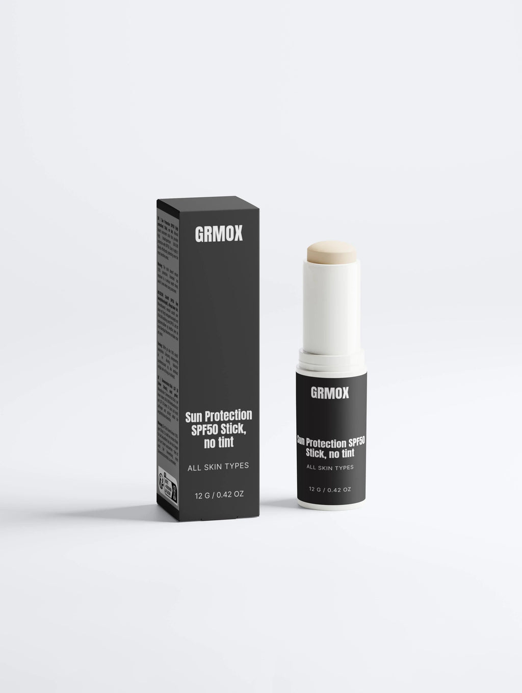 GRMOX Sun Protection SPF50 Stick, no tint for all skin types, 12g