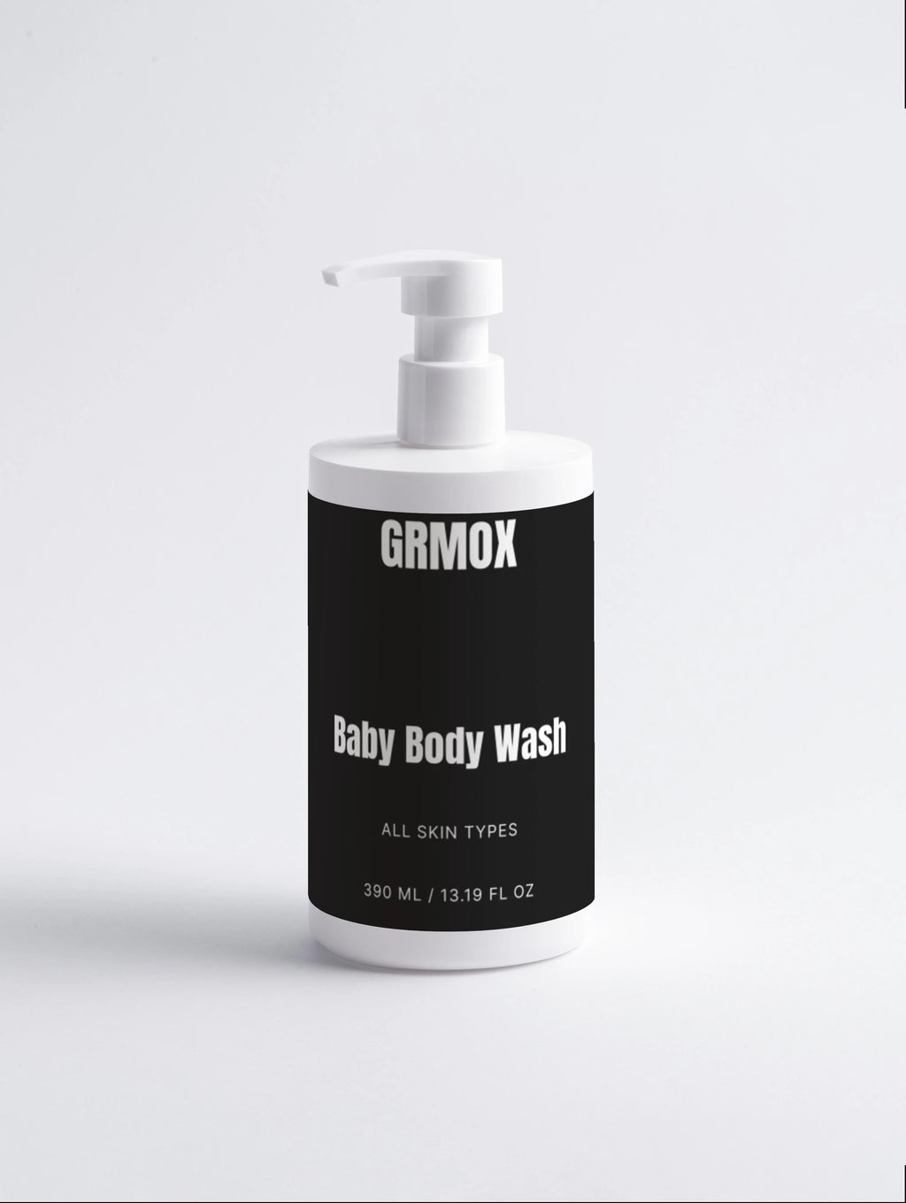 GRMOX Baby Body Wash for all skin types, 390ml pump bottle