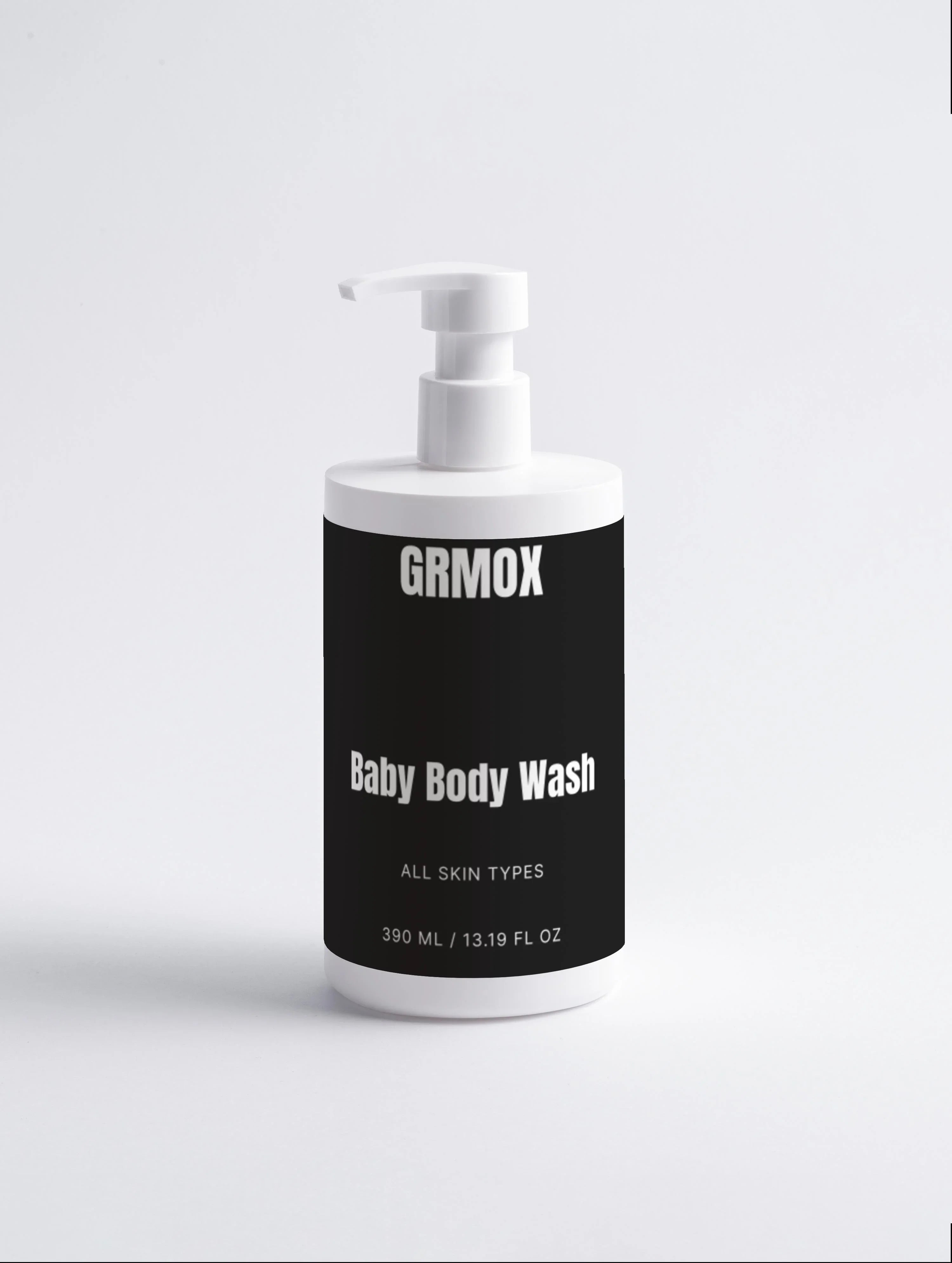 GRMOX Baby Body Wash for all skin types, 390ml pump bottle