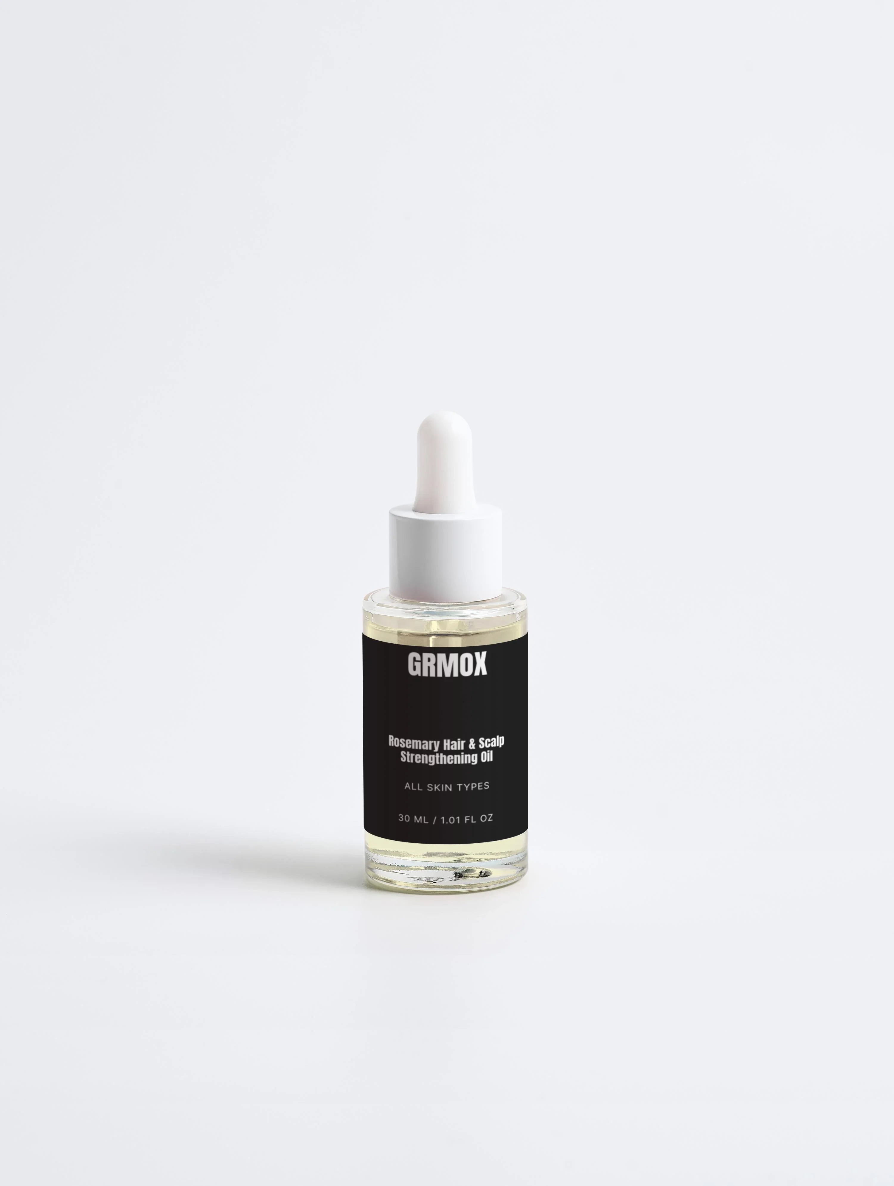Rosemary Hair & Scalp Strengthening Oil for all skin types, 30ml bottle with dropper