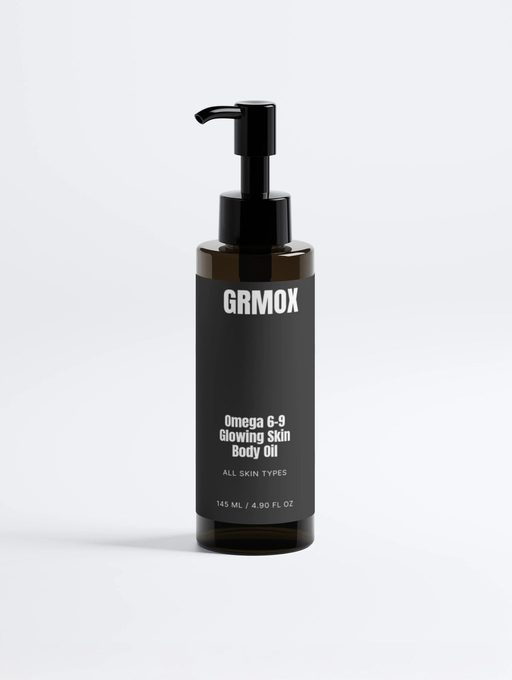 GRMOX Omega 6-9 Glowing Skin Body Oil for all skin types, 145ml pump bottle
