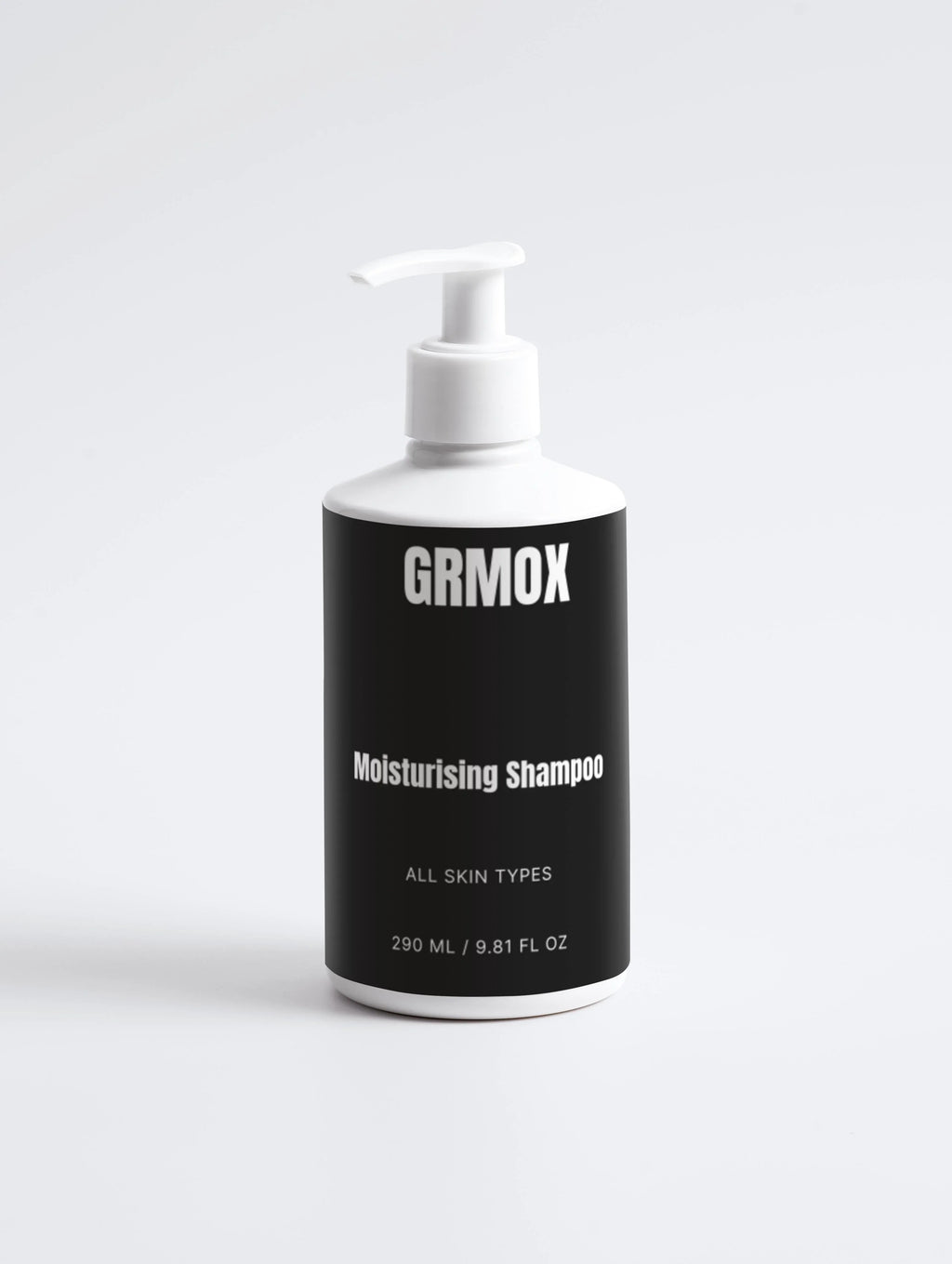 GRMOX Moisturising Shampoo for all skin types, 290ml bottle with pump dispenser